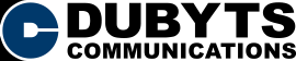 Dubyts Communications header logo